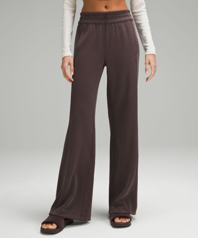 Lululemon | Women's Ribbed Softstreme Mid-Rise Pant 32"L Espresso (not available)