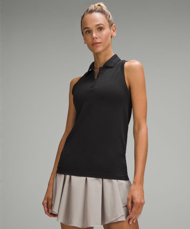 Lululemon | Women's Swiftly Tech Sleeveless Polo Shirt Black / Black (not available)