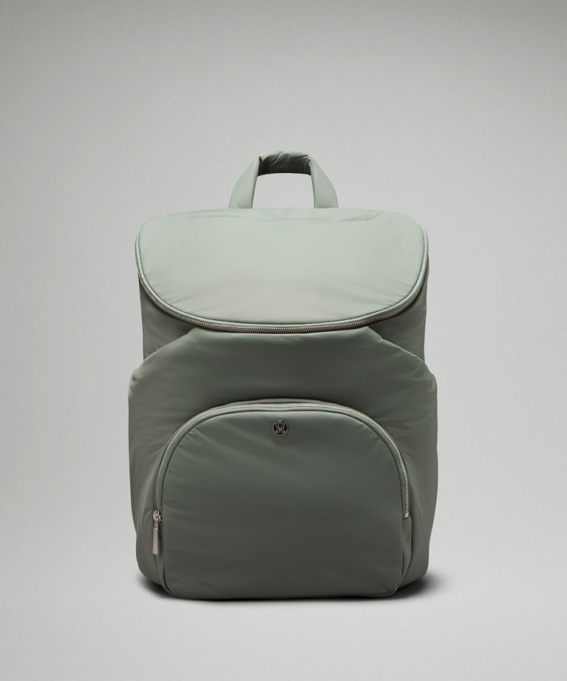 Lululemon | Women's New Parent Backpack 17L Grey Eucalyptus / Trench