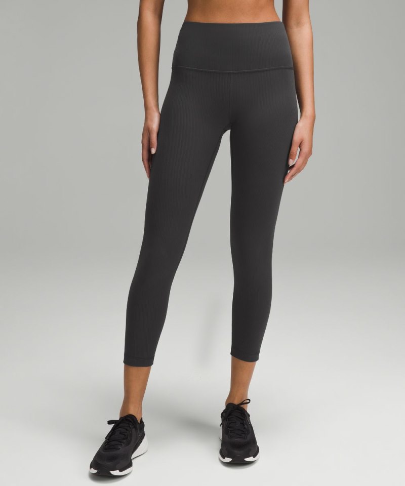 Lululemon | Women's Wunder Train High-Rise Ribbed Tight 25"L Gra