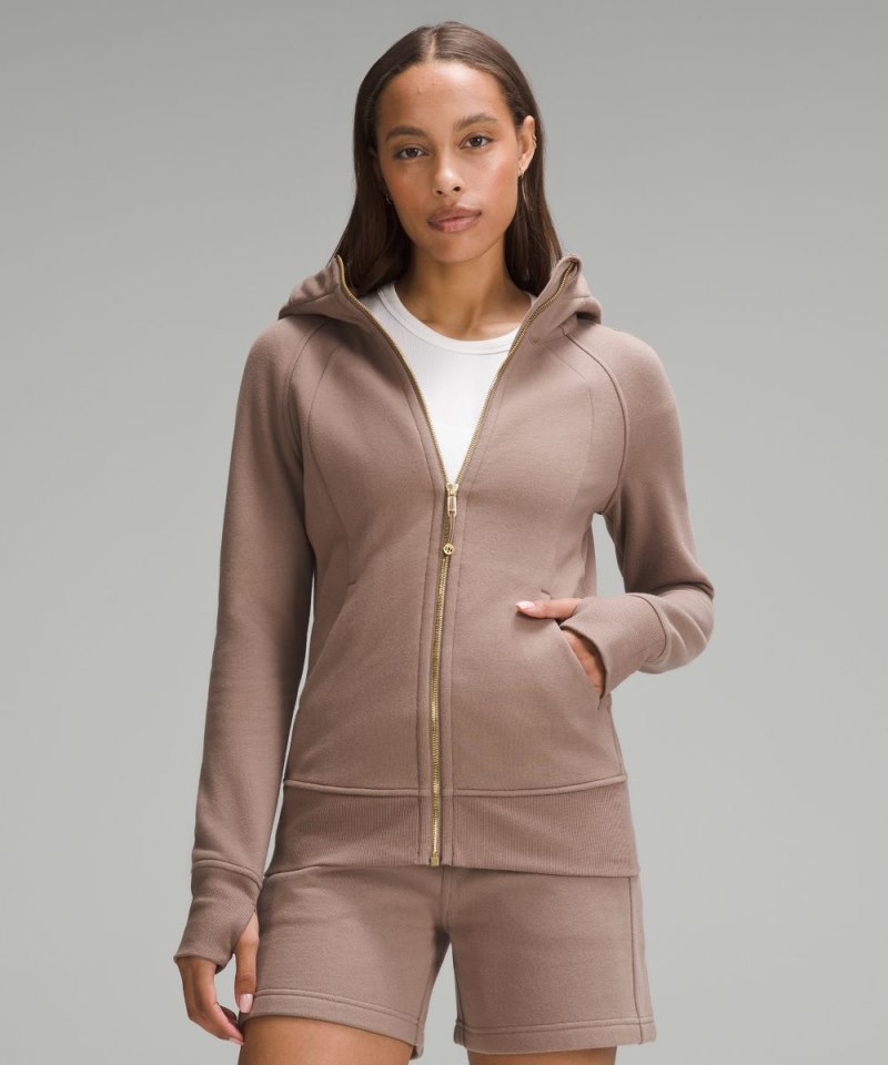 Lululemon | Women's Scuba Full-Zip Hoodie Taupetastic / Gold