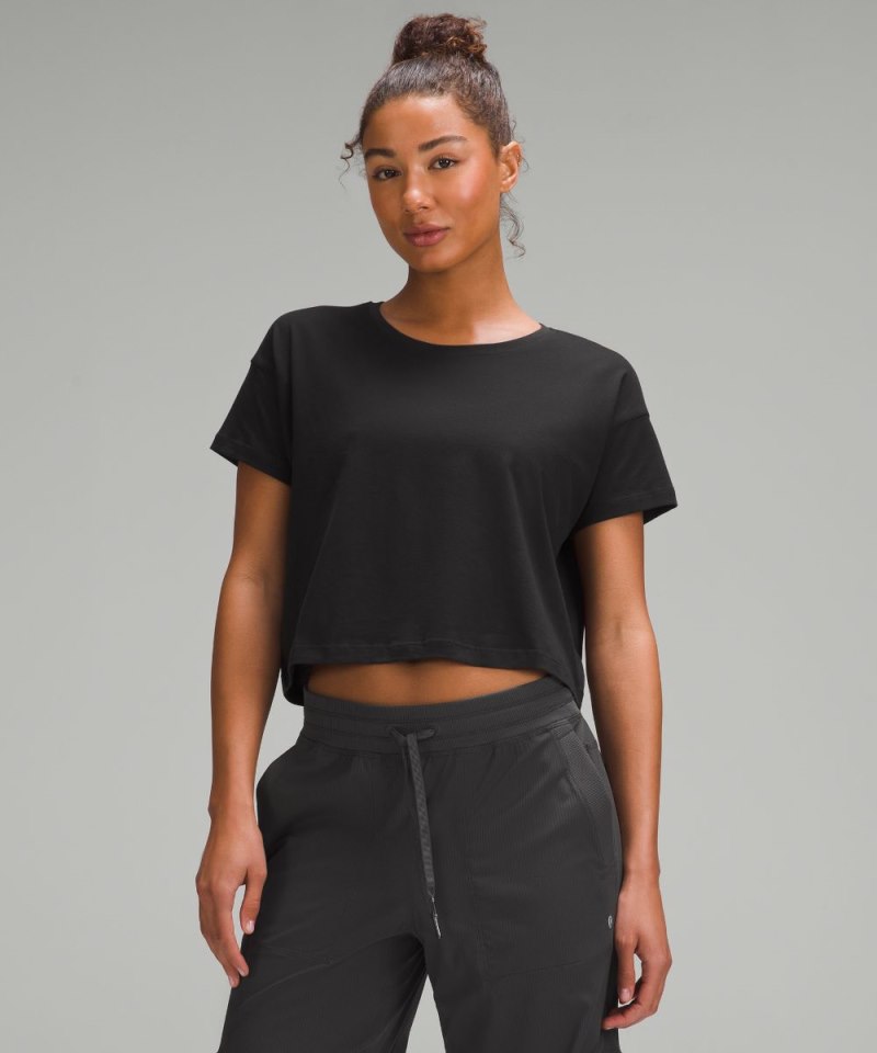 Lululemon | Women's Cates Cropped T-Shirt Black