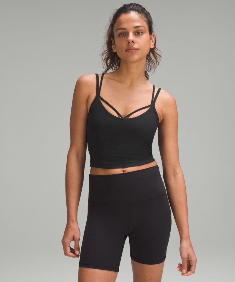 Lululemon | Women's Align Strappy Ribbed Tank Top Black