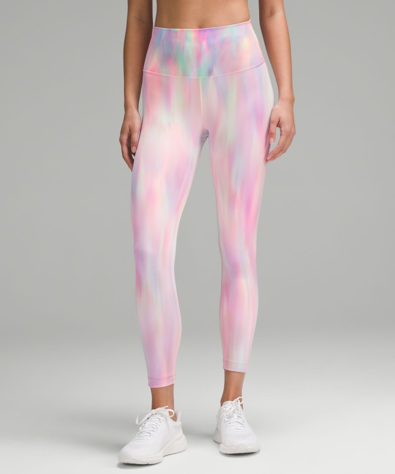 Lululemon | Women's Wunder Train High-Rise Tight 25"L Wash Psychedelic Wash Multi