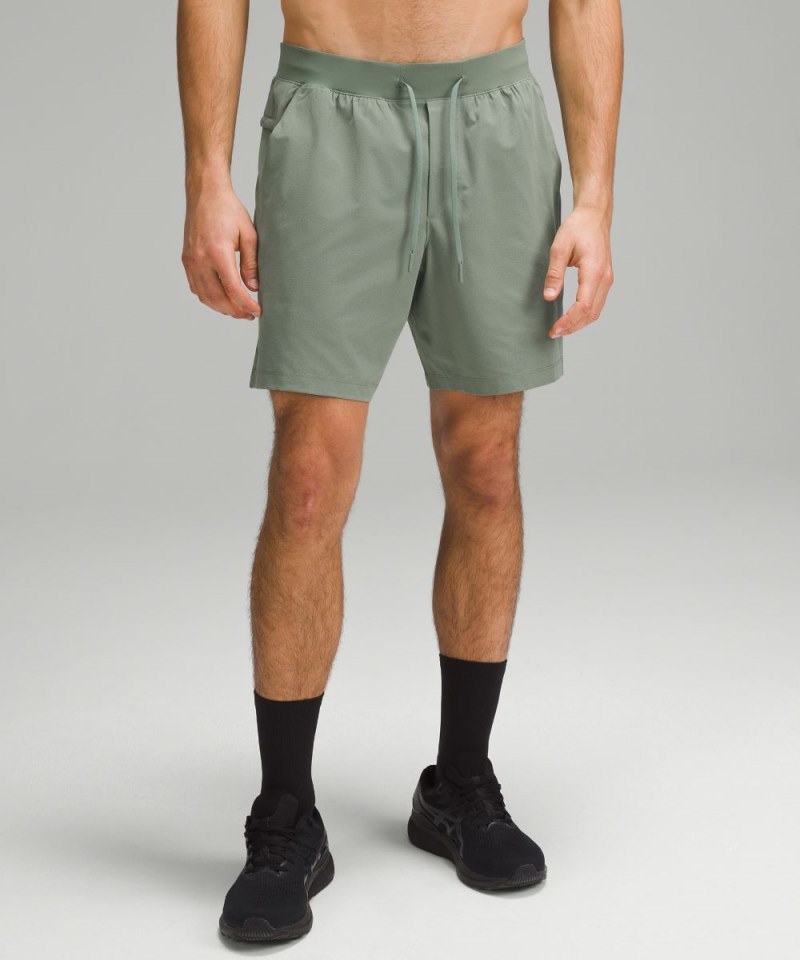 Lululemon | Men's Zeroed In Linerless Short 7"L Grey Eucalyptus