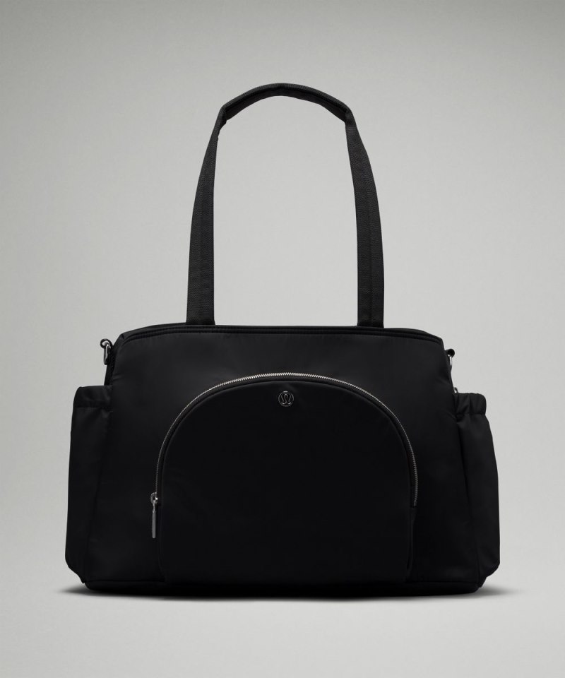 Lululemon | Men's New Parent Tote Bag 20L Black / Silver Drop