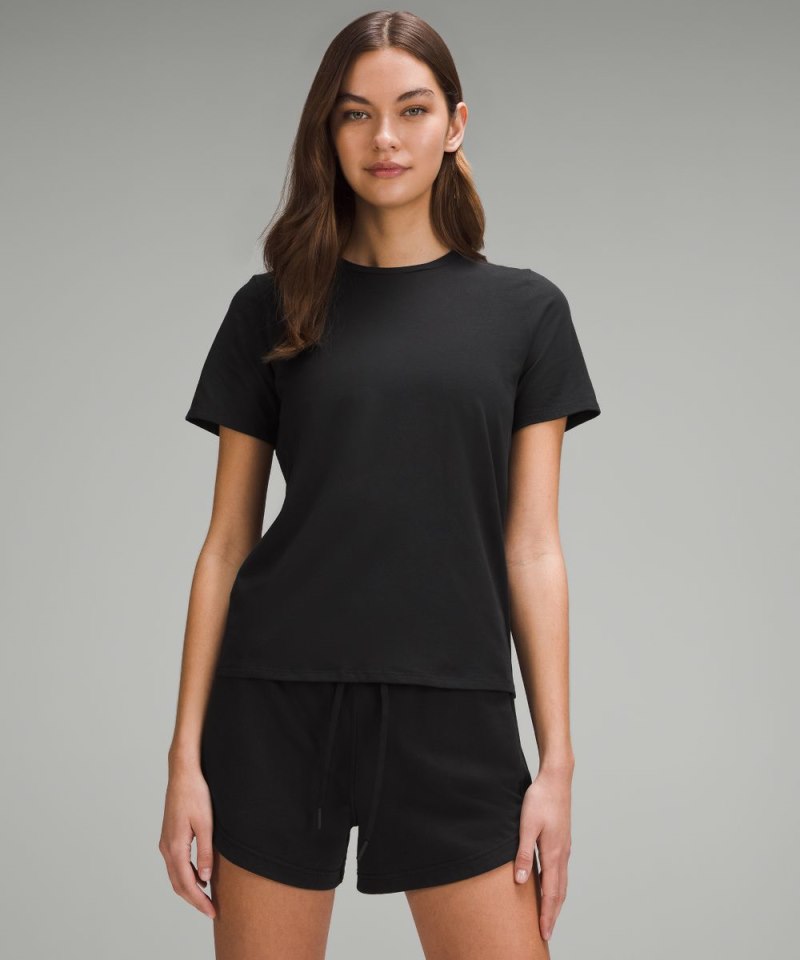 Lululemon | Women's Organic Cotton Crewneck T-Shirt Black