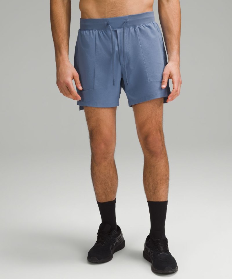 Lululemon | Men's License to Train Linerless Short 5"L Oasis Blu