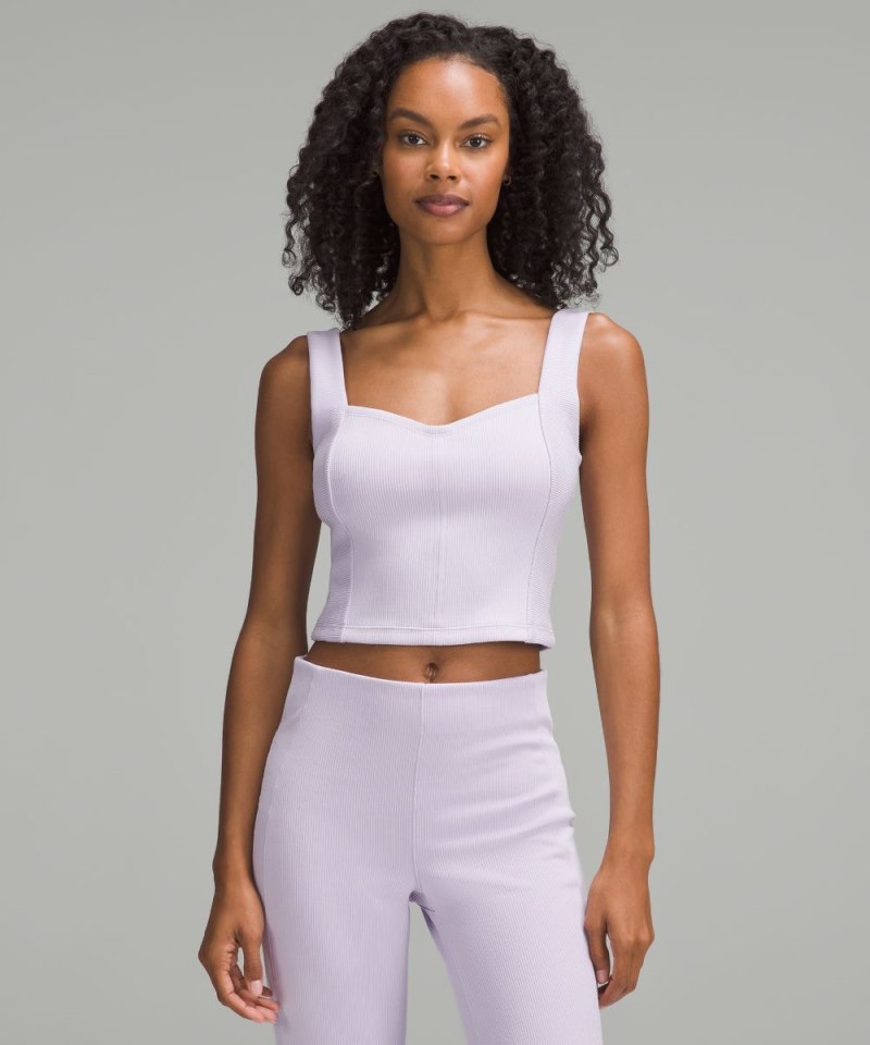 Lululemon | Women's Ribbed Softstreme Sweetheart Tank Top Lilac