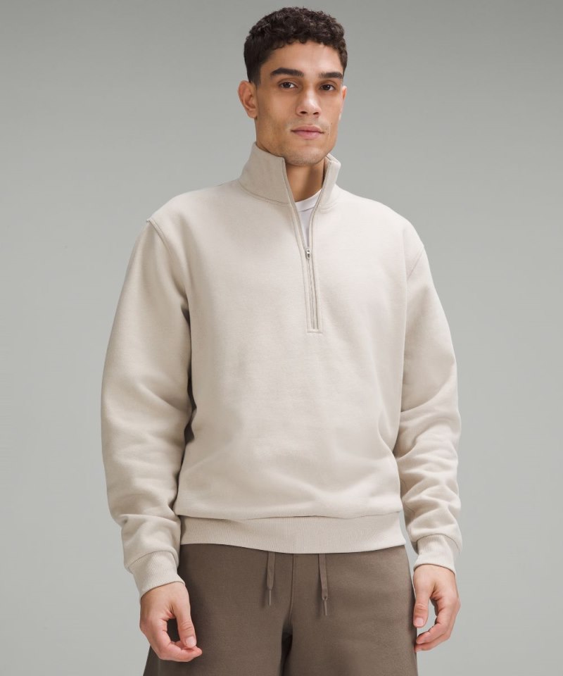 Lululemon | Men's Steady State Half Zip Mojave Tan