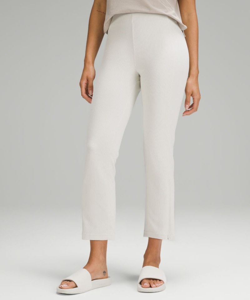 Lululemon | Women's Ribbed Softstreme Zip-Leg High-Rise Cropped