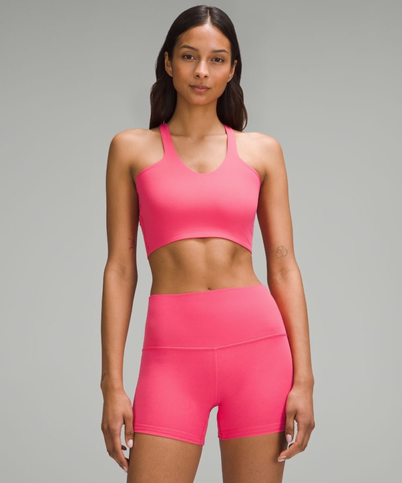 Lululemon | Women's Bend This V and Racer Bra Light Support, A-C Cups Glaze Pink