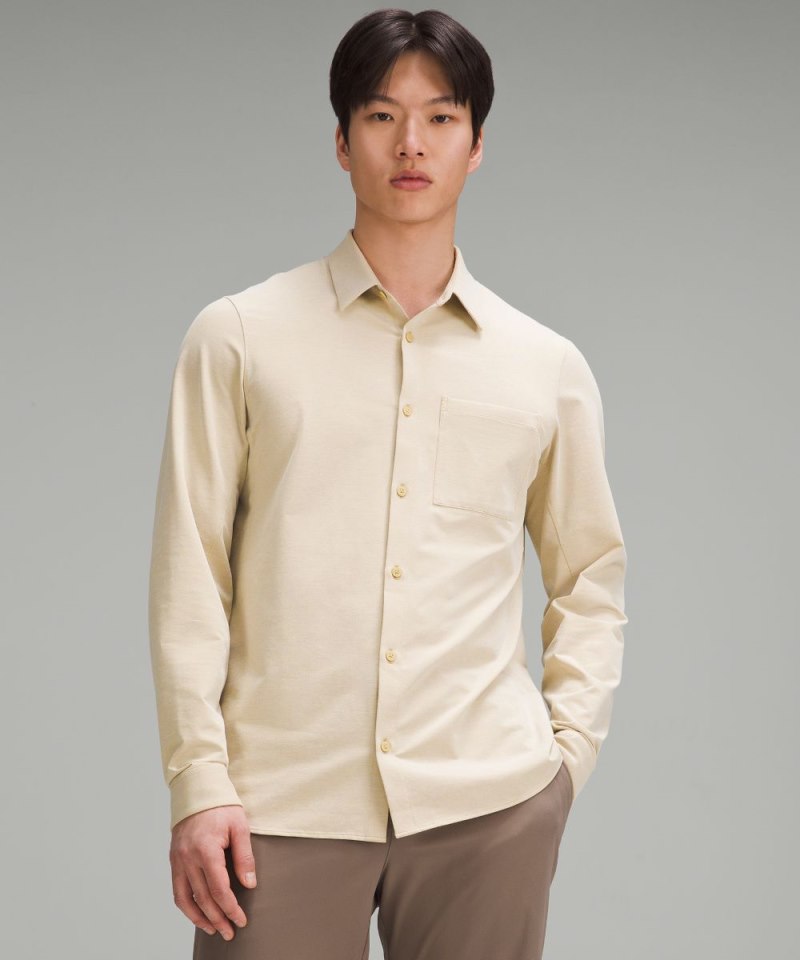 Lululemon | Men's Commission Long-Sleeve Shirt Trench / White