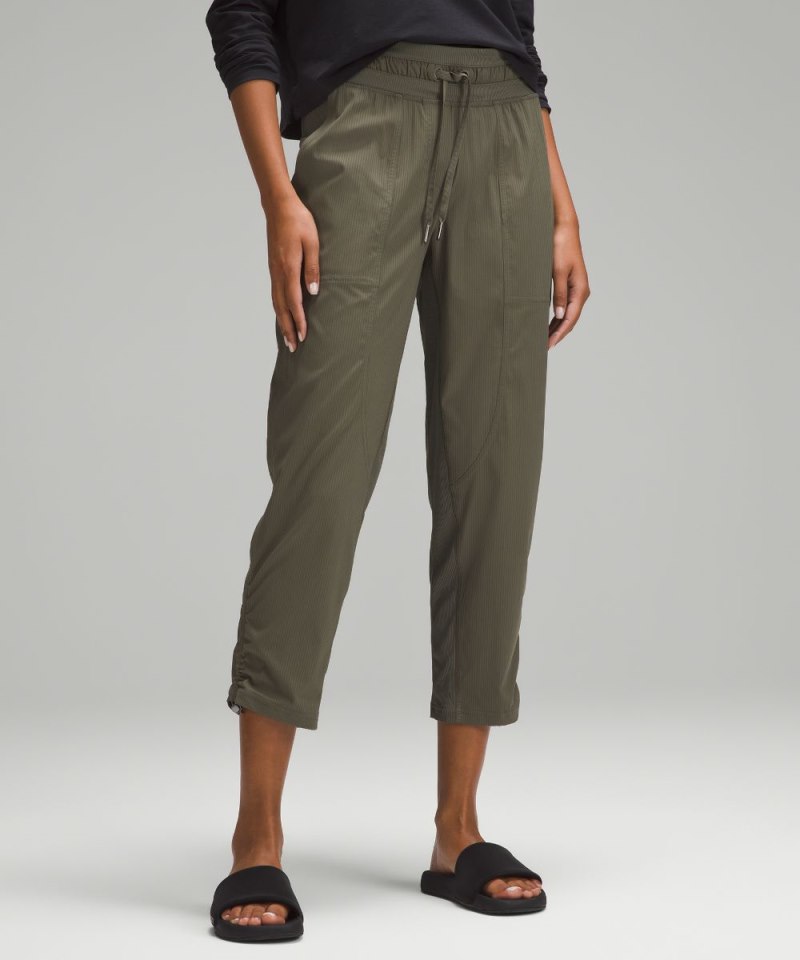 Lululemon | Women's Dance Studio Mid-Rise Cropped Pant Army Green