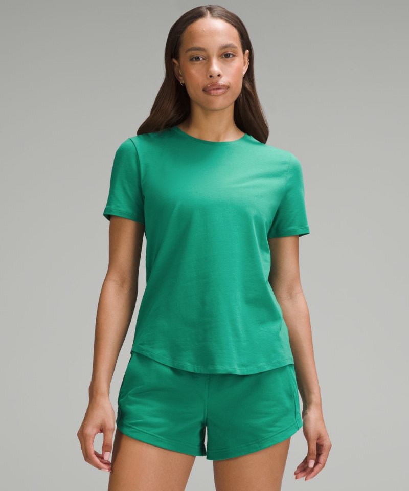 Lululemon | Women's Love Curved-Hem Crewneck T-Shirt Cascadia Green