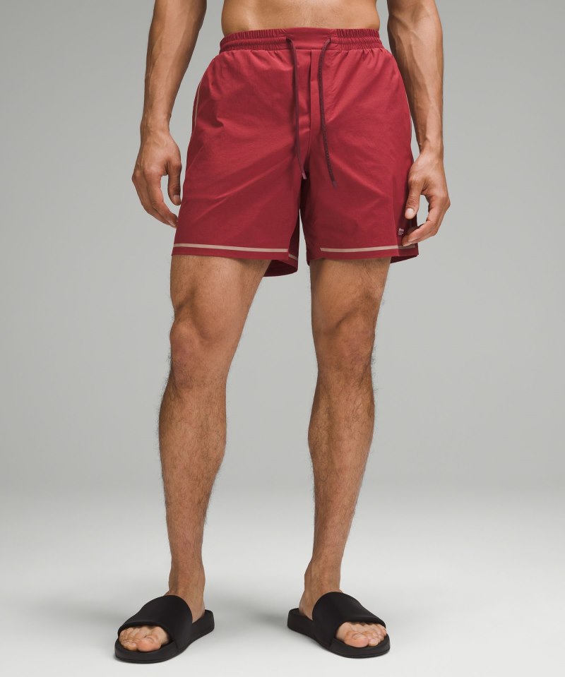 Lululemon | Men's Hybrid Pool Short 7"L Linerless Gamay Red