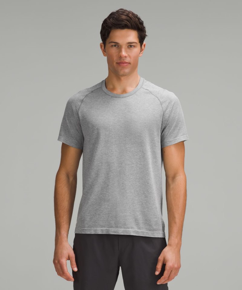 Lululemon | Men's Metal Vent Tech Short-Sleeve Shirt Updated Fit Slate / White