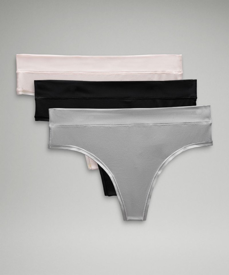 Lululemon | Women's UnderEase High-Rise Thong Underwear 3 Pack S