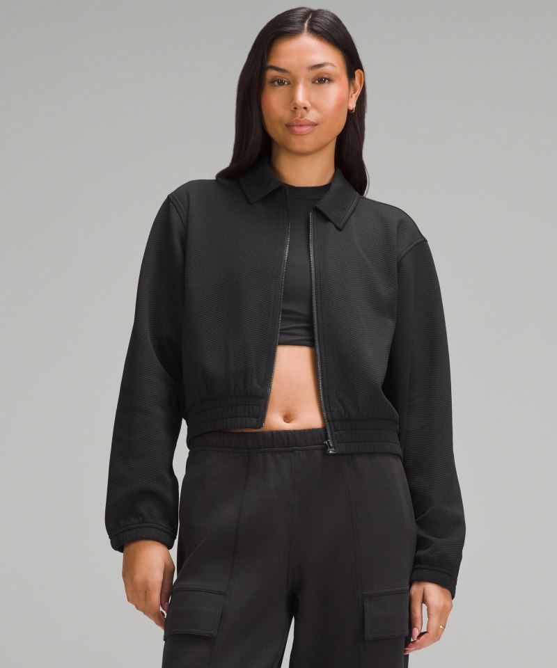 Lululemon | Women's Bubble-Knit Zip Up Black