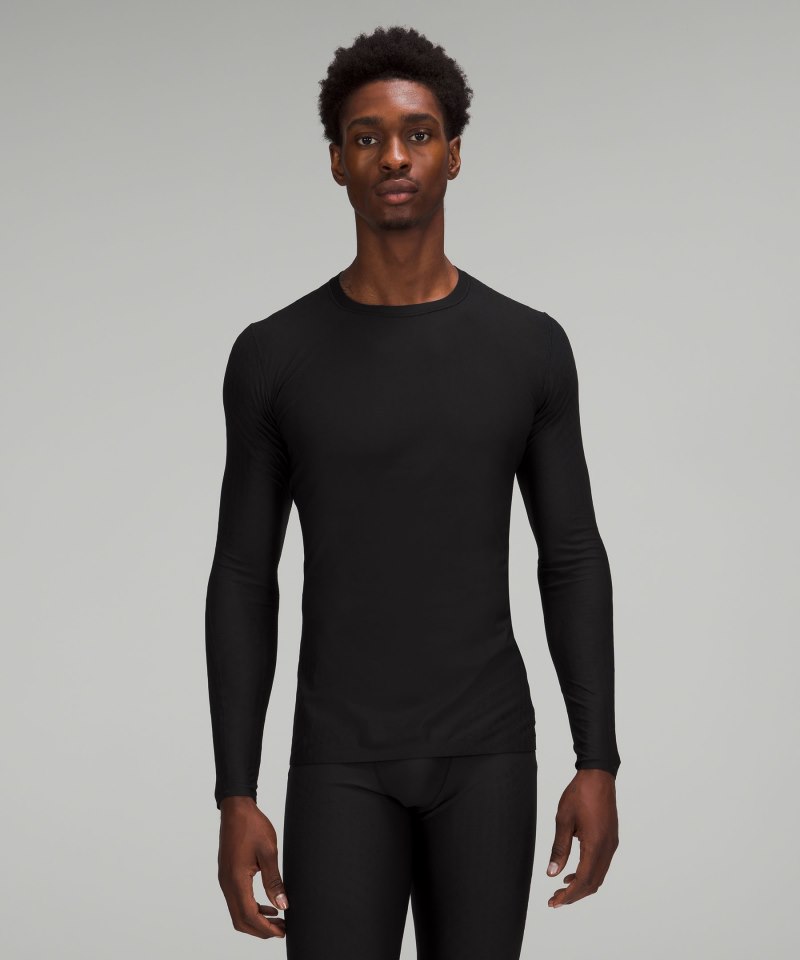 Lululemon | Men's SenseKnit Running Long-Sleeve Shirt Black