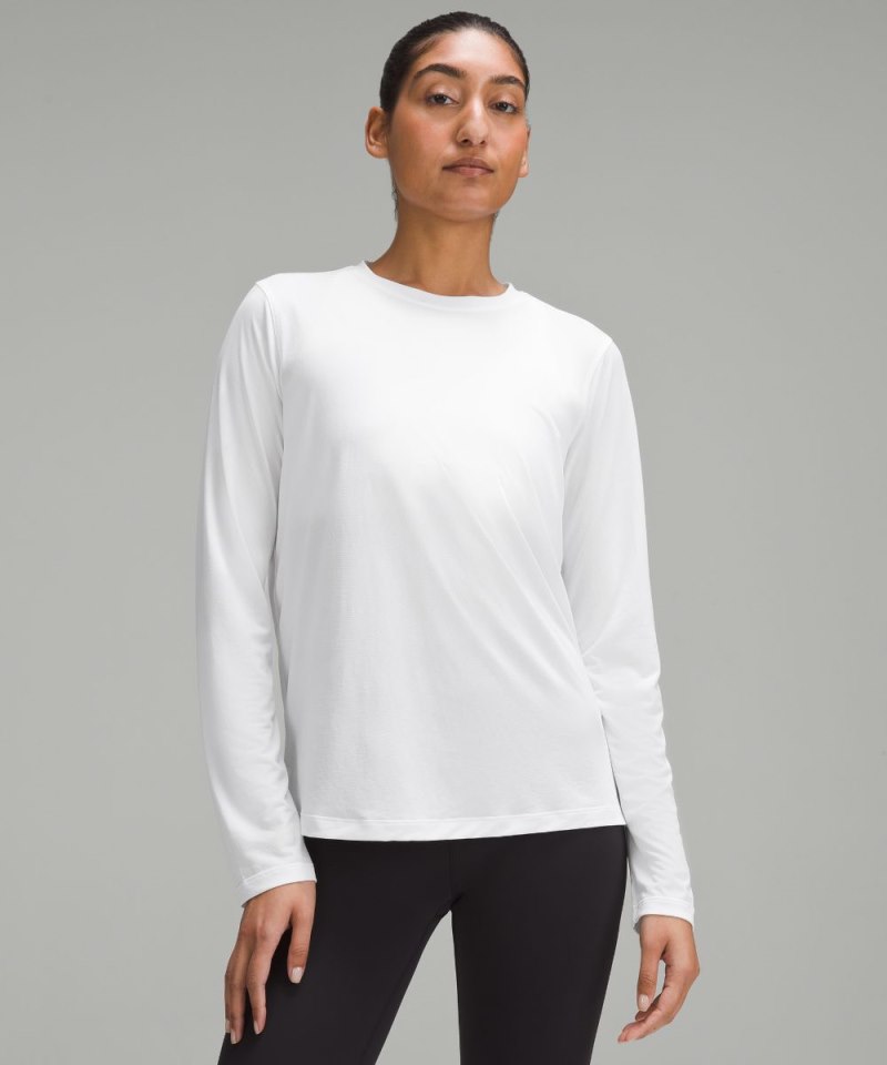 Lululemon | Women's Ultralight Hip-Length Long-Sleeve Shirt White