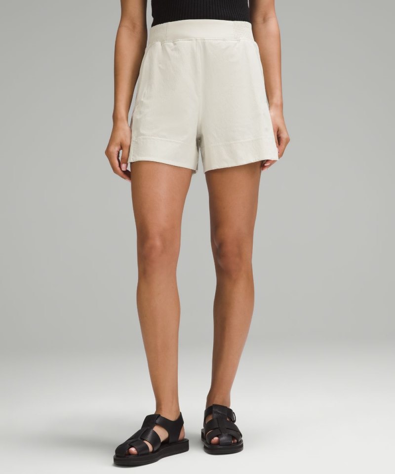 Lululemon | Women's Stretch Woven Relaxed-Fit High-Rise Short 4"L Bone