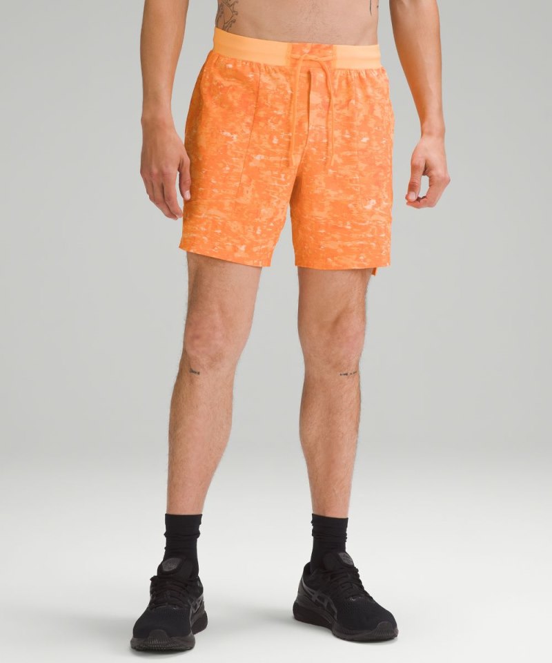 Lululemon | Men's License to Train Linerless Short 7"L Ember Rad