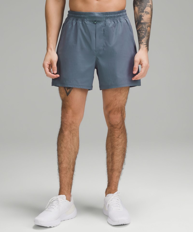 Lululemon | Men's Pace Breaker Linerless Short 5"L Iridescent Tidewater Teal / Power Purple