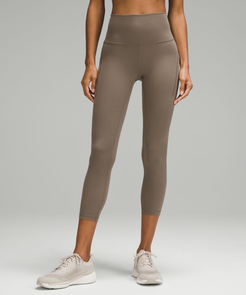 Lululemon | Women's Wunder Train High-Rise Crop with Pockets 23"L Nomad