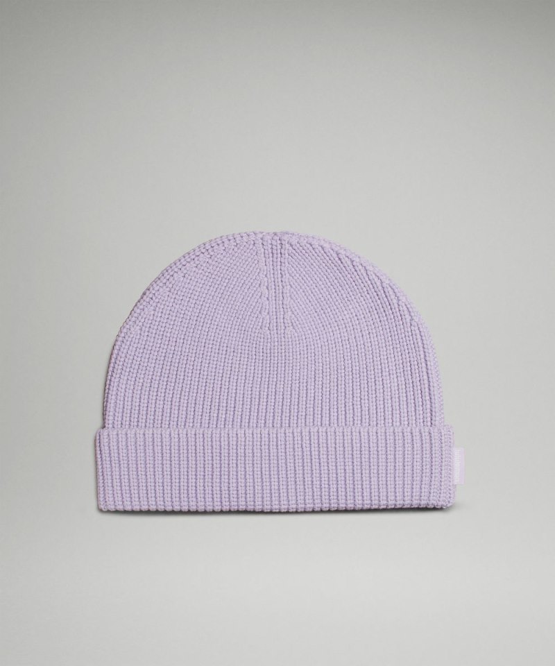 Lululemon | Women's Close-Fit Cotton-Blend Ribbed Beanie Lilac E