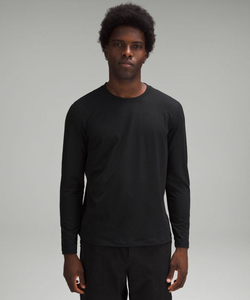 Lululemon | Men's Soft Jersey Long-Sleeve Shirt Black