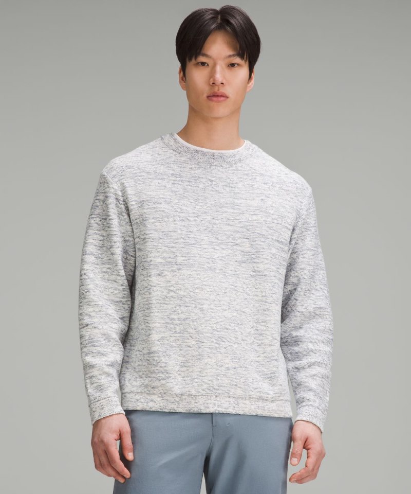 Lululemon | Men's Relaxed-Fit Crewneck Knit Sweater Belgian Blue