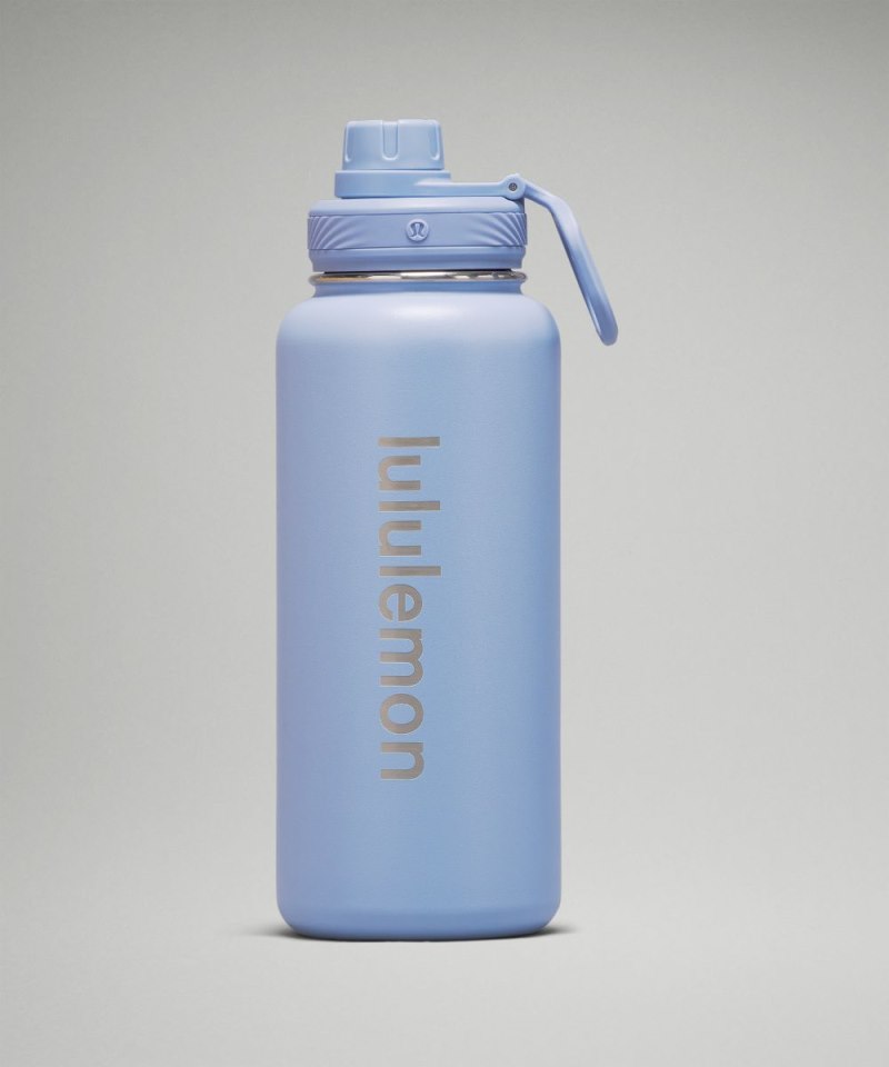 Lululemon | Women's Back to Life Sport Bottle 32oz Blue Linen