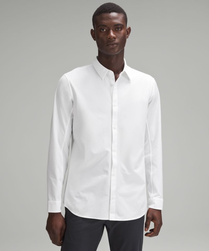 Lululemon | Men's New Venture Slim-Fit Long-Sleeve Shirt White