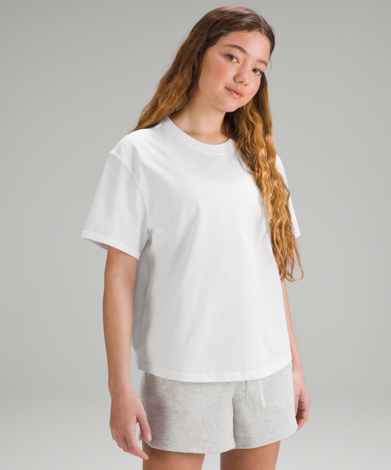 Lululemon | Women's Relaxed-Fit Cotton Jersey T-Shirt White