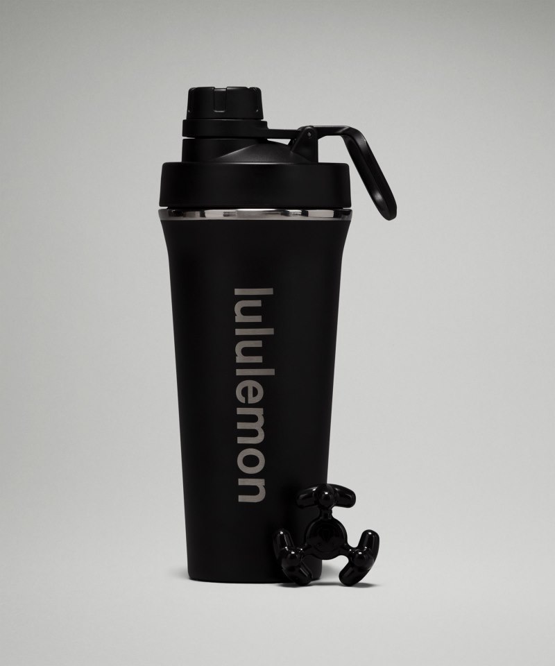 Lululemon | Men's Back to Life Shaker Bottle 24oz Black