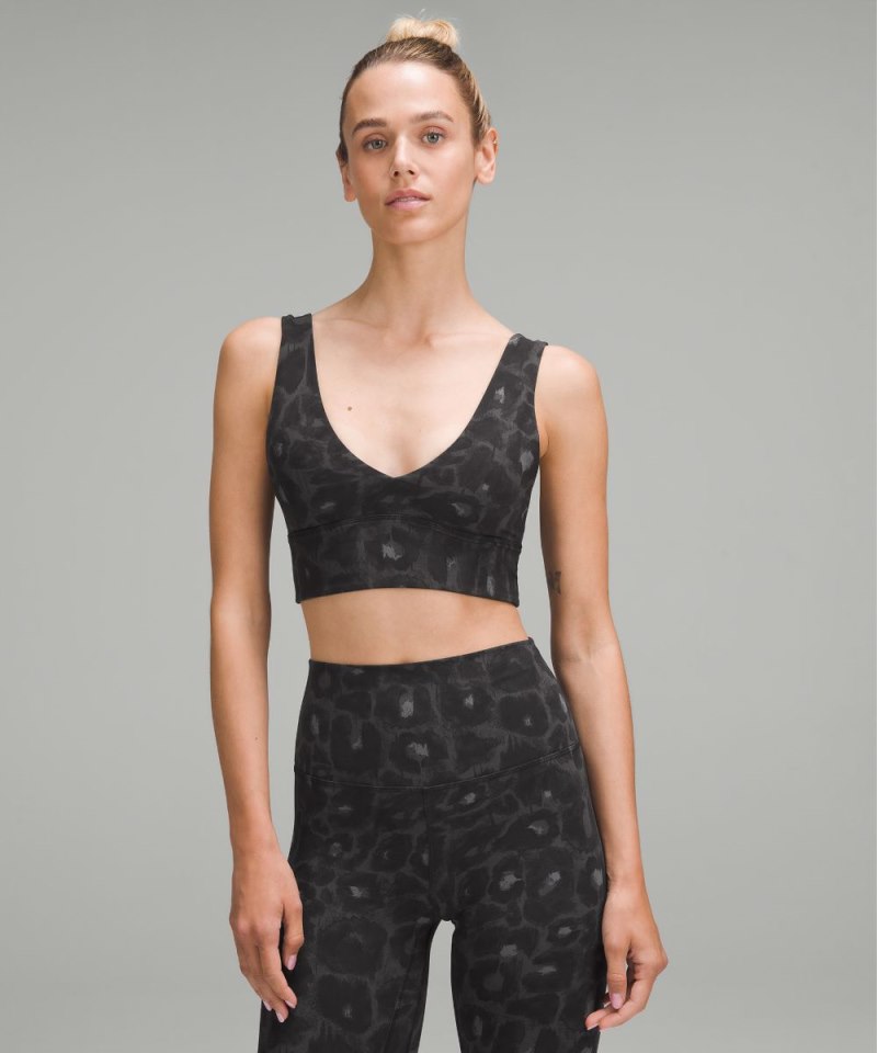 Lululemon | Women's Align V-Neck Bra Light Support, A / B Cup Spray Leopard Black Multi (not available)