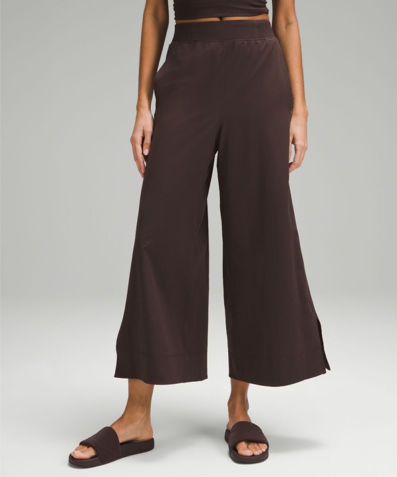 Lululemon | Women's Stretch Woven High-Rise Wide-Leg Cropped Pan