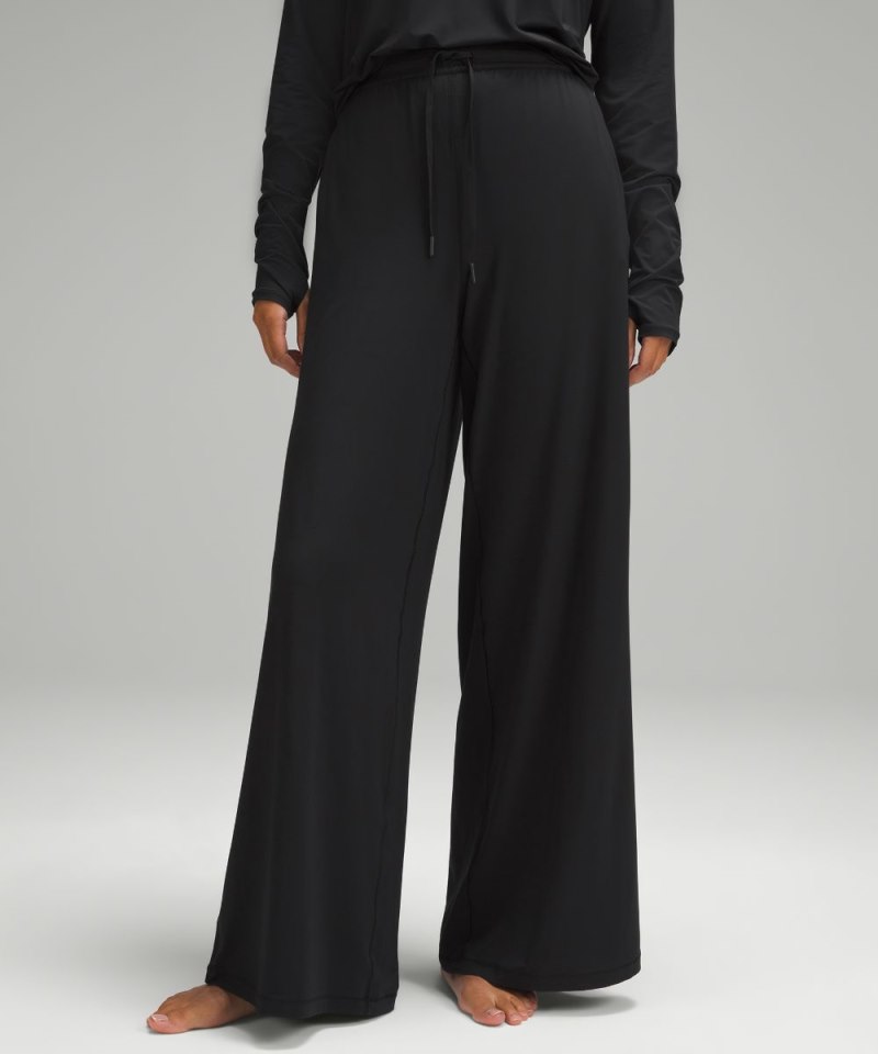 Lululemon | Women's Modal High-Rise Wide-Leg Lounge Pant Black