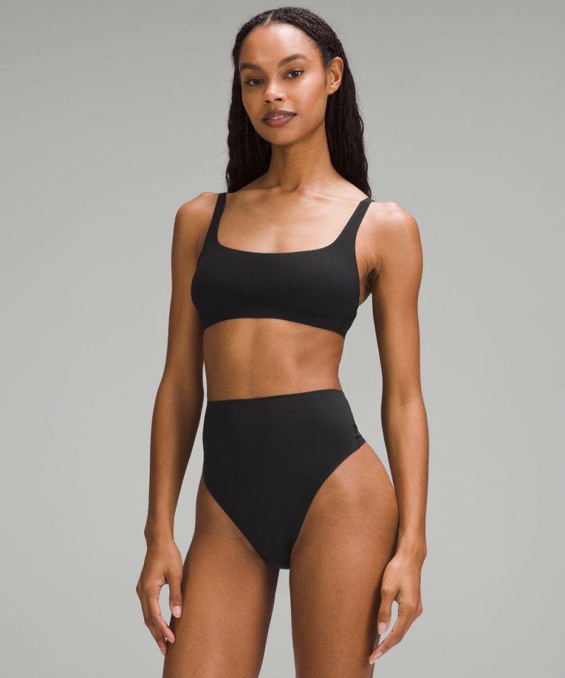 Lululemon | Women's Nulu Mesh Scoop-Neck Bralette Black