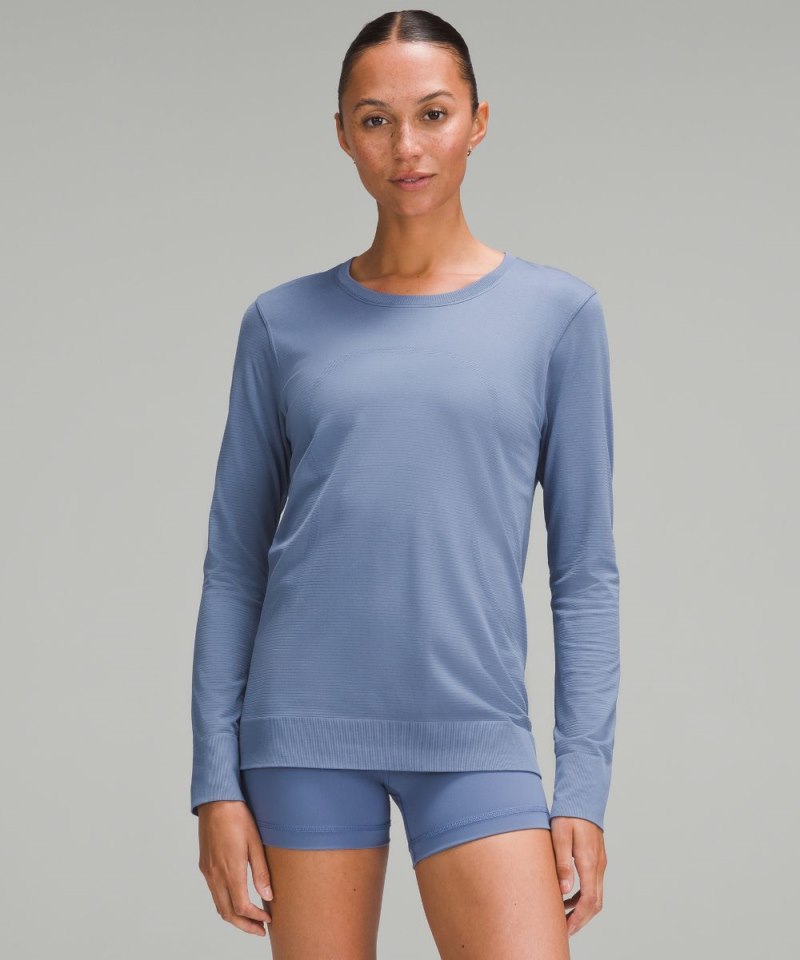 Lululemon | Women's Swiftly Relaxed Long-Sleeve Shirt Oasis Blue / Oasis Blue