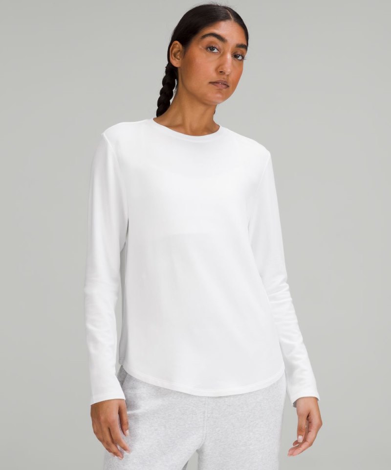 Lululemon | Women's Love Modal Fleece Long-Sleeve Shirt White