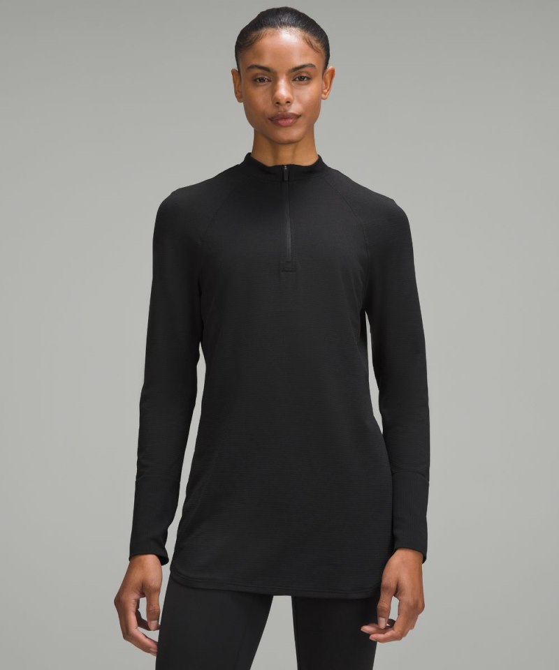 Lululemon | Women's Swiftly Relaxed Long-Length Half Zip Black / Black (not available)