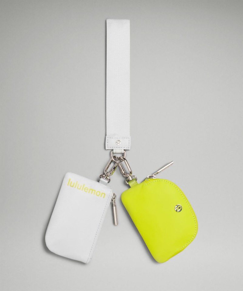 Lululemon | Women's Dual Pouch Wristlet Vapor / Lichen Lime