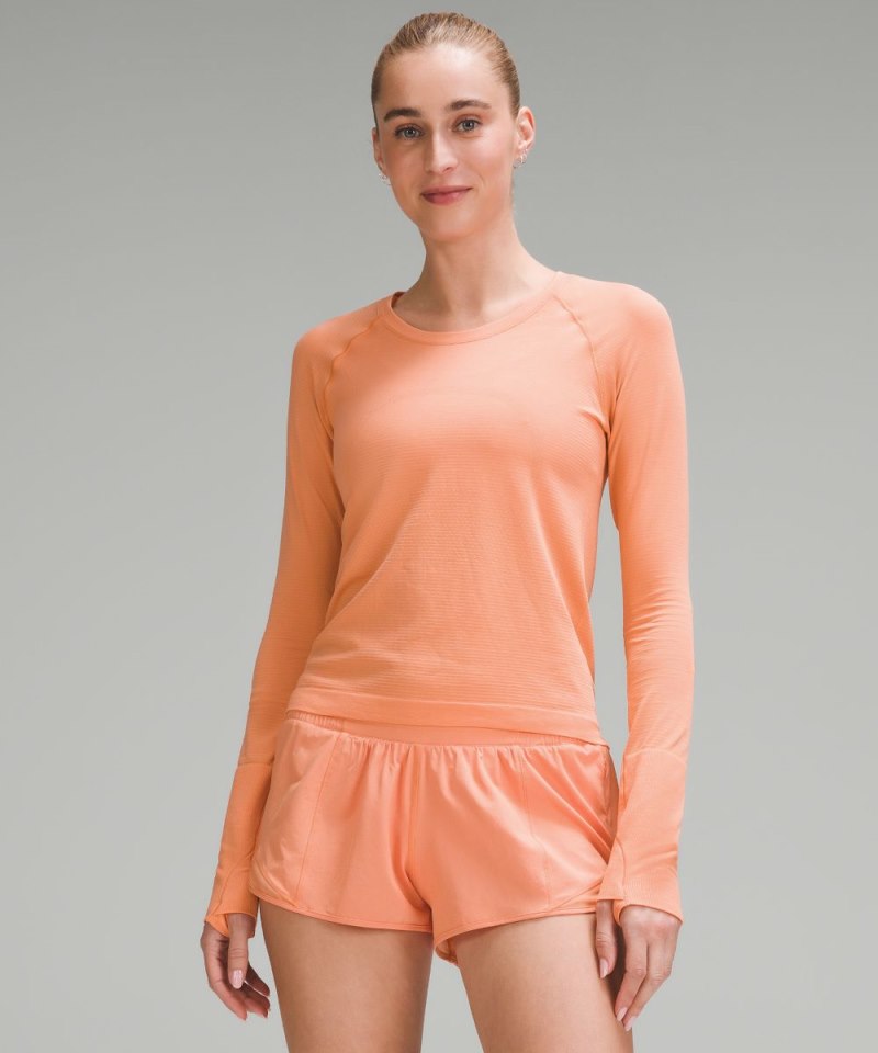 Lululemon | Women's Swiftly Tech Long-Sleeve Shirt 2.0 Race Length Coral Kiss / Coral Kiss