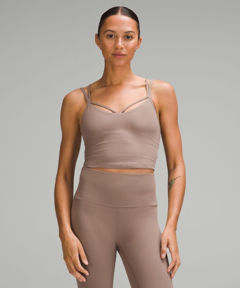 Lululemon | Women's Align Strappy Ribbed Tank Top Taupetastic