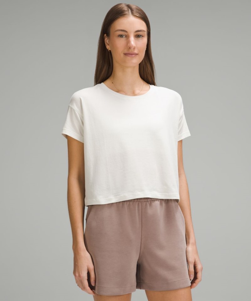 Lululemon | Women's Cates Cropped T-Shirt Bone