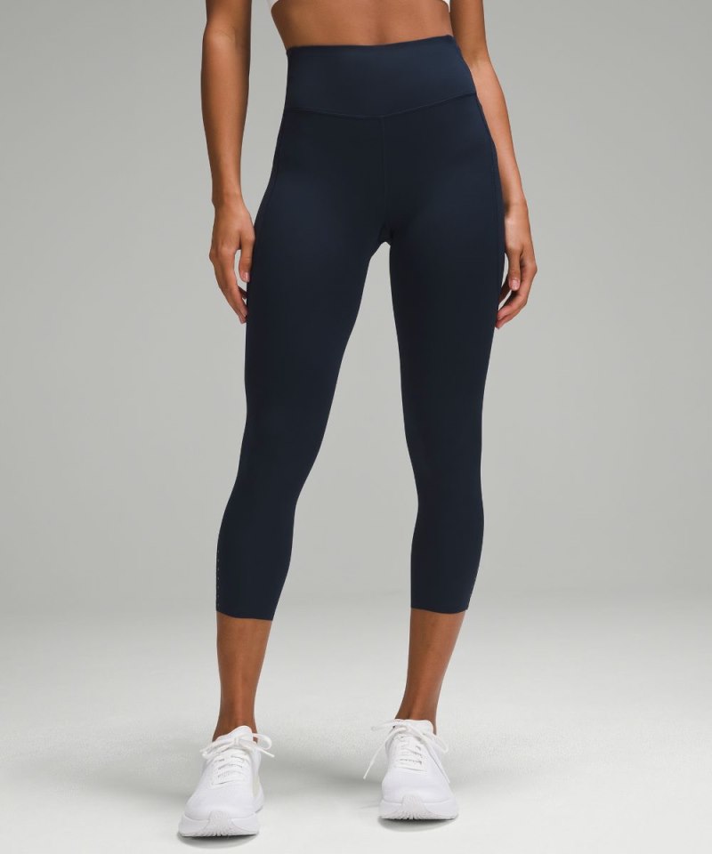 Lululemon | Women's Fast and Free High-Rise Crop 23"L Pockets Updated True Navy