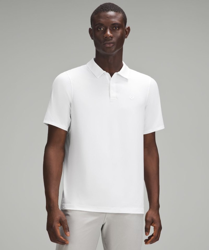 Lululemon | Men's Logo Sport Polo Short Sleeve White