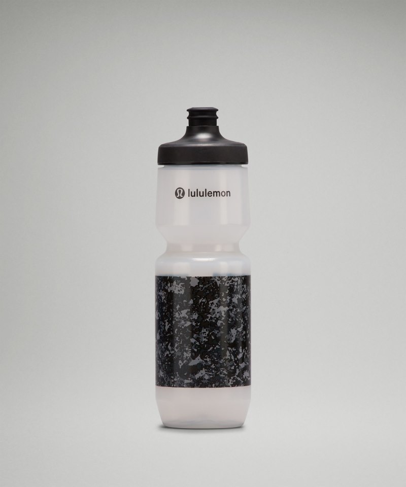 Lululemon | Men's Purist Cycling Water Bottle 26oz Discord Mini Deep Coal Multi / Clear